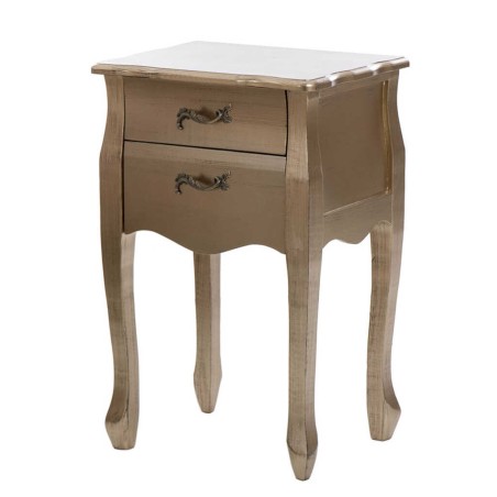 mesita madera champagne 45x34x69