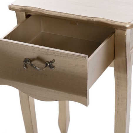 mesita madera champagne 45x34x69 cm