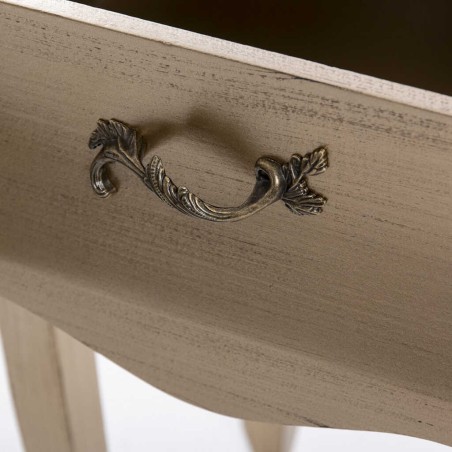 mesita madera champagne 45x34x69 cm