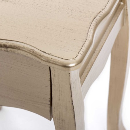 mesita madera champagne 45x34x69 cm