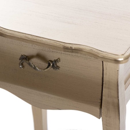 mesita madera champagne 45x34x69 cm