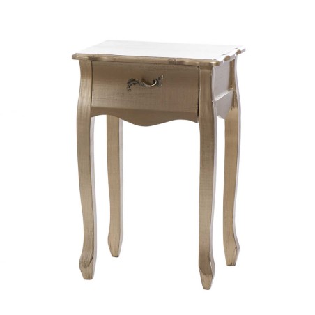 mesita madera champagne 45x34x69 cm