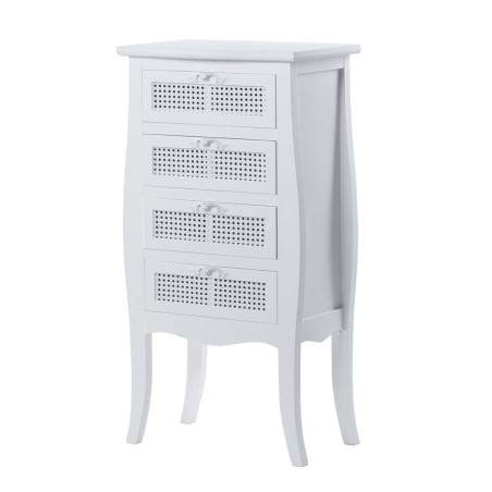 sinfonier madera blanco c/ 4 cajones 53x36x105 cm