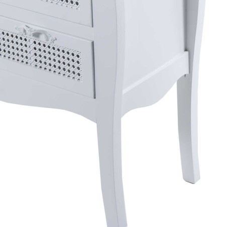 comoda madera blanca c/ 3 cajones 76,8x40x88 cm