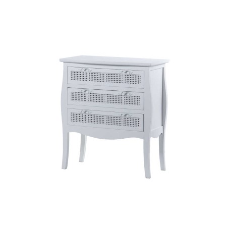 comoda madera blanca c/ 3 cajones 76,8x40x88 cm