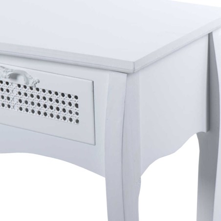 consola madera blanca 2 cajones 89,3x35x78 cm 