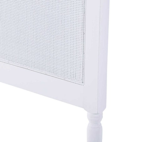 cabecero madera rejilla blanco 100x5x120 cm