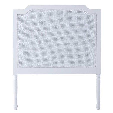 cabecero madera rejilla blanco 100x5x120 cm