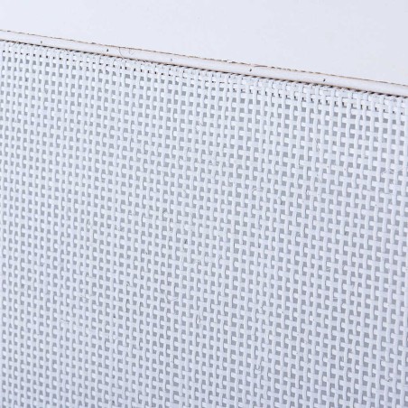 cabecero madera rejilla blanco 100x5x120 cm