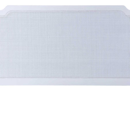 cabecero madera rejilla blanco 160x5x120 cm