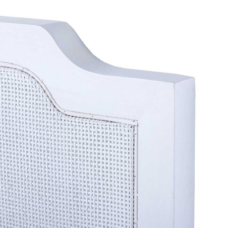 cabecero madera rejilla blanco 160x5x120 cm