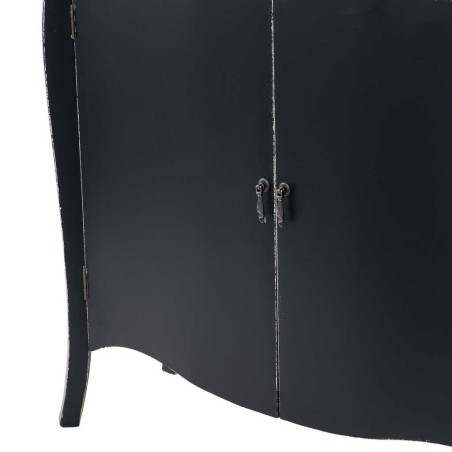 cabinet 2 puertas madera negro-natural 90x30x80cm