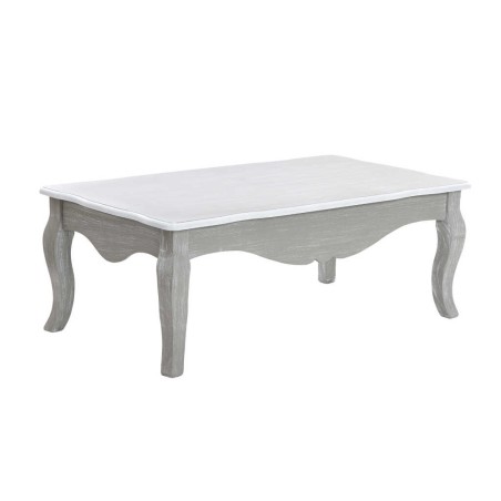 mesa de centro madera gris blanco 110x60x40 cm