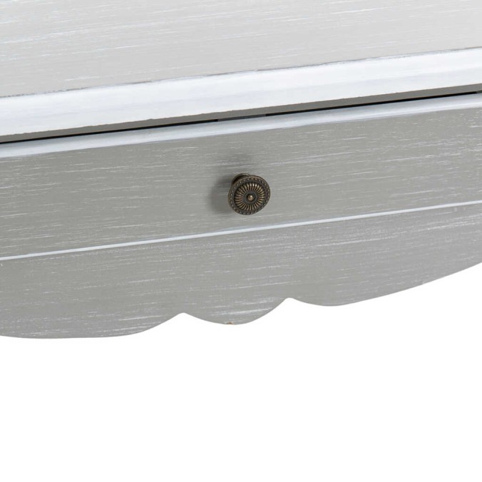 mesa de centro madera gris blanco 110x60x40 cm