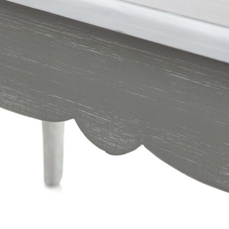 mesa comedor madera gris blanco 180x90x80 cm