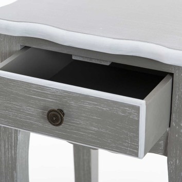 set 2 planteros gris blanco 34x30x80 / 24x24x63 cm 2