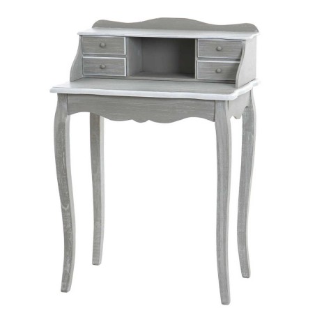 escritorio madera gris blanco 63x40x91 cm