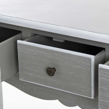 consola madera gris blanco 104x30x78 cm 2