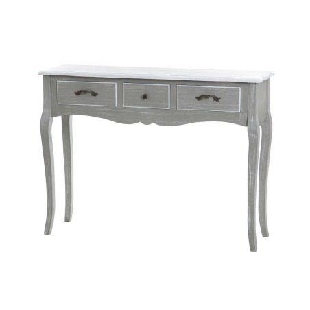 consola madera gris blanco 104x30x78 cm