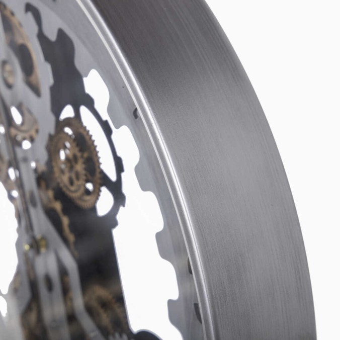 reloj pared metal / cristal  60x8x60 cm