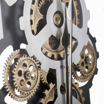 reloj pared metal / cristal  60x8x60 cm 2