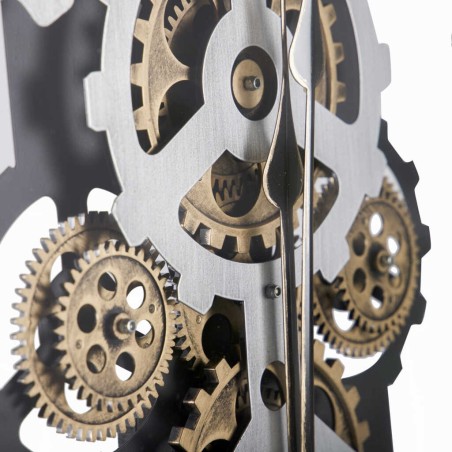 reloj pared metal / cristal  60x8x60 cm