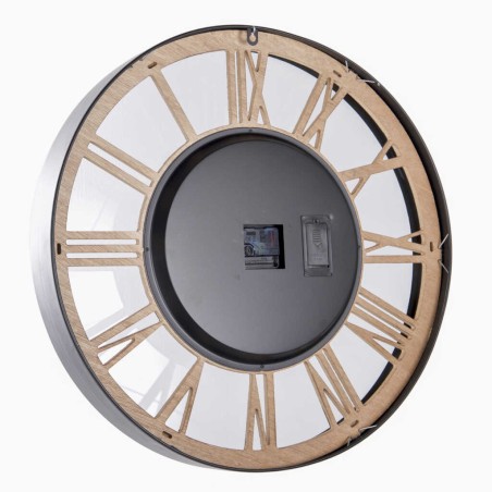 reloj pared metal / cristal  60x8x60 cm