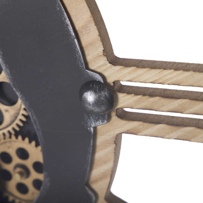 reloj pared metal / cristal  60x8x60 cm