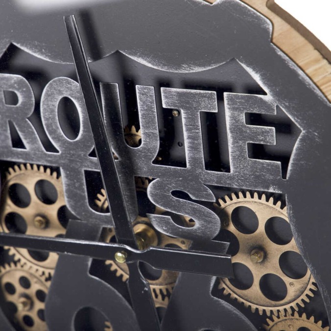 reloj pared metal / cristal  60x8x60 cm