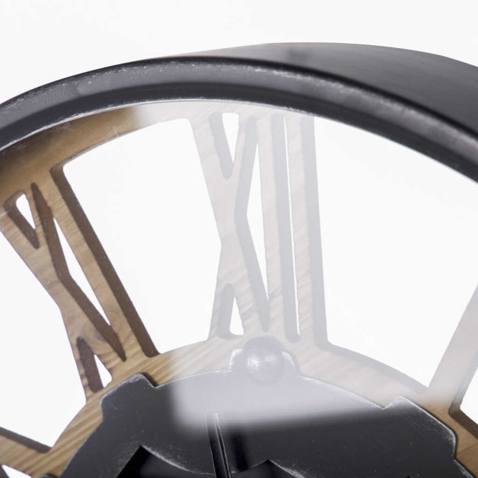 reloj pared metal / cristal  60x8x60 cm