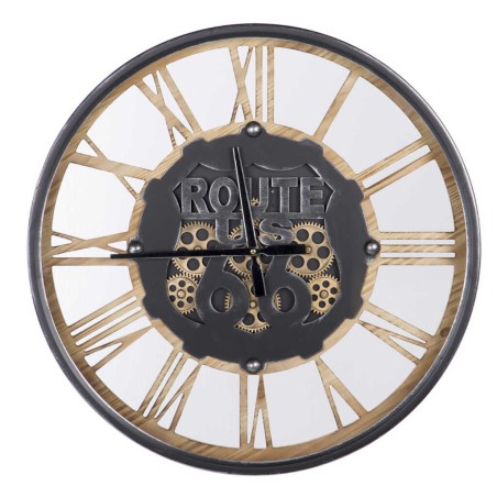 reloj pared metal / cristal  60x8x60 cm