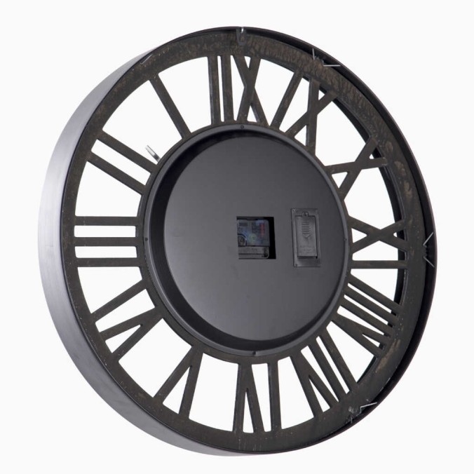 reloj pared metal / cristal 60x8x60 cm