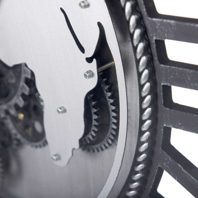 reloj pared metal / cristal 60x8x60 cm