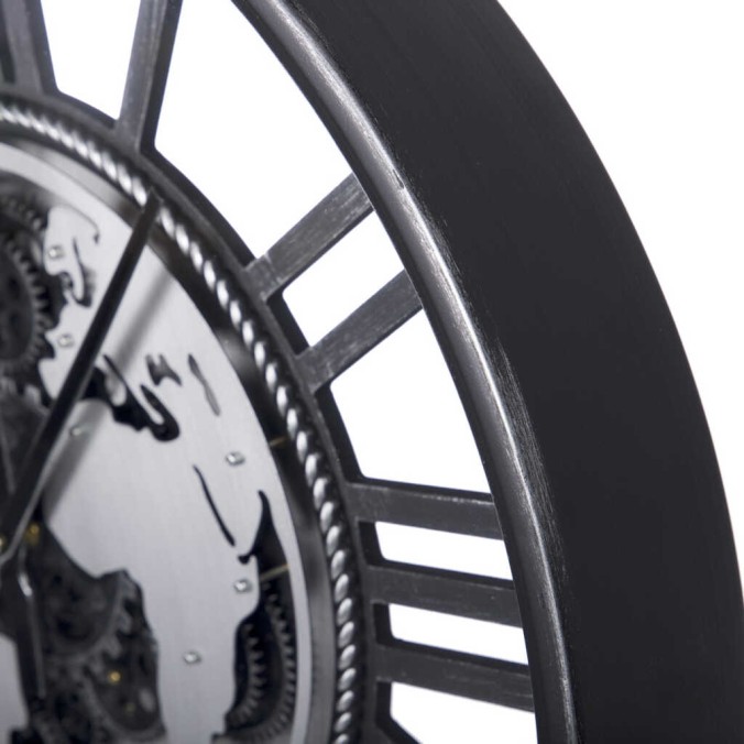 reloj pared metal / cristal 60x8x60 cm