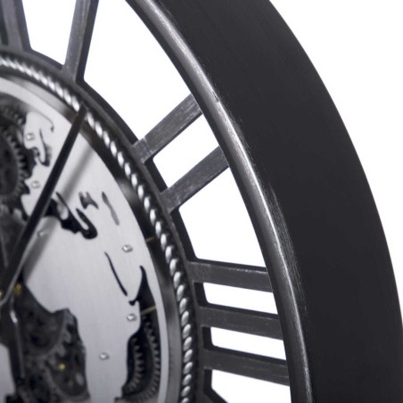 reloj pared metal / cristal 60x8x60 cm