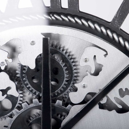 reloj pared metal / cristal 60x8x60 cm