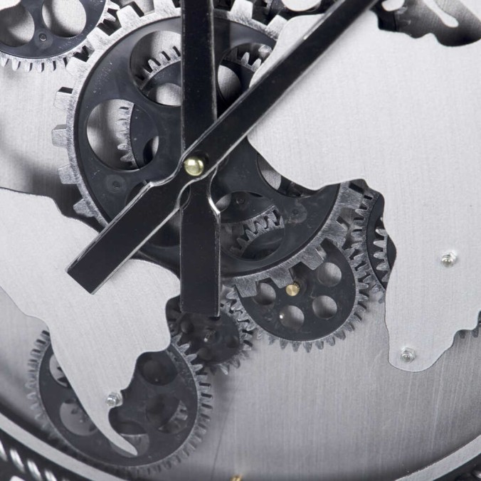 reloj pared metal / cristal 60x8x60 cm