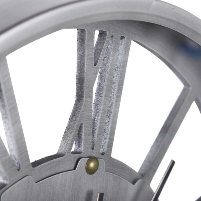 reloj pared metal / cristal 60x8x60 cm