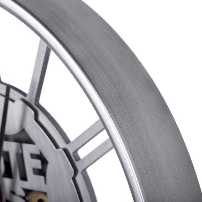 reloj pared metal / cristal 60x8x60 cm