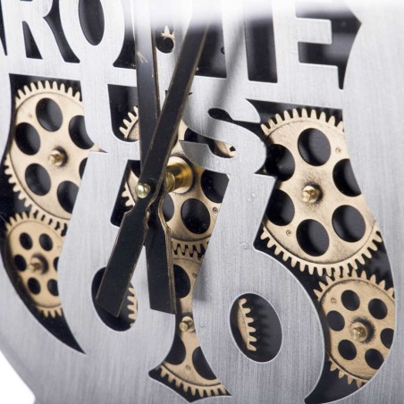 reloj pared metal / cristal 60x8x60 cm