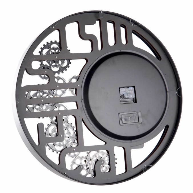 reloj pared metal / cristal 60x8x60 cm