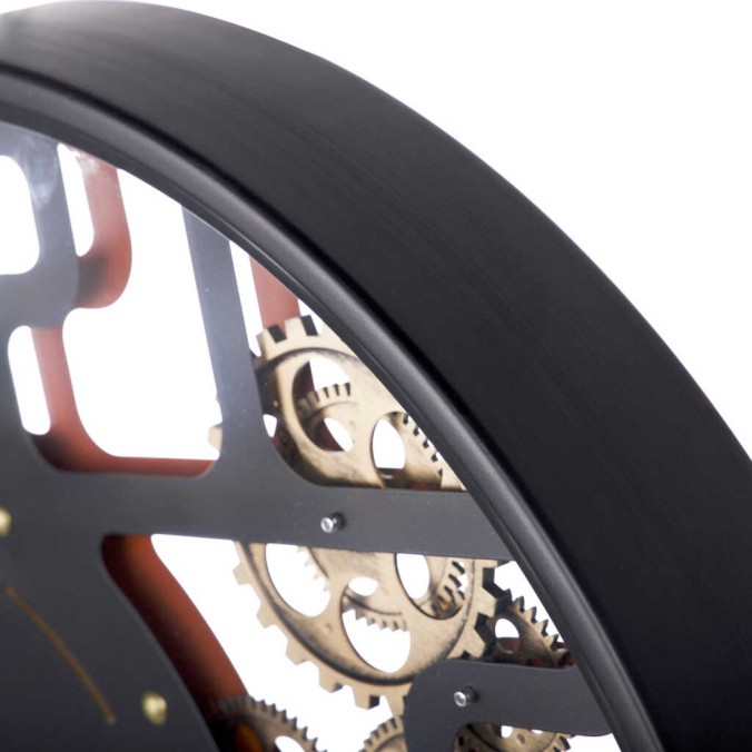 reloj pared metal / cristal 60x8x60 cm