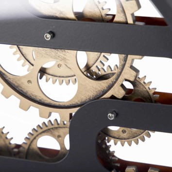 reloj pared metal / cristal 60x8x60 cm 2