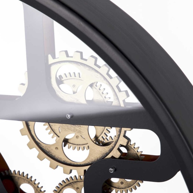 reloj pared metal / cristal 60x8x60 cm