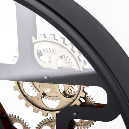 reloj pared metal / cristal 60x8x60 cm