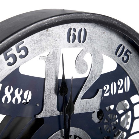 reloj pared metal / cristal 60x8x60 cm