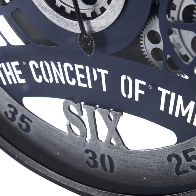 reloj pared metal / cristal 60x8x60 cm