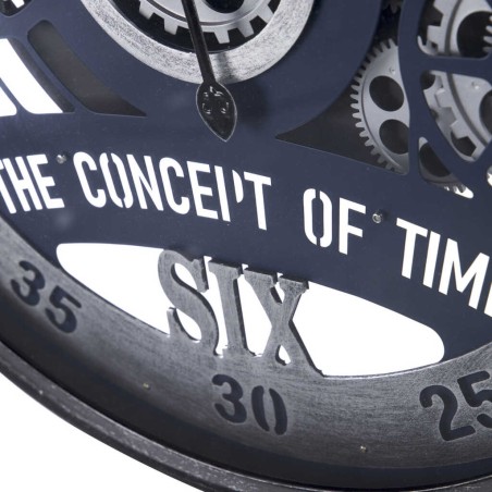 reloj pared metal / cristal 60x8x60 cm