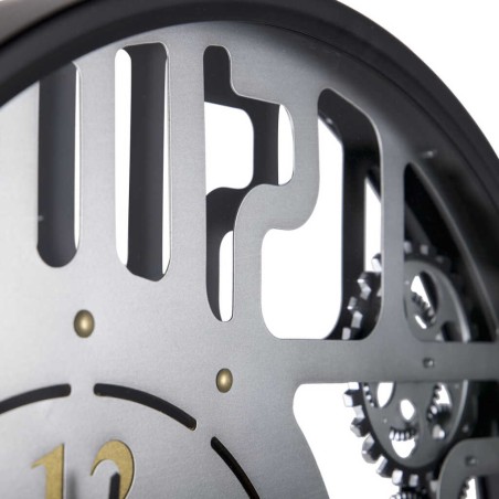 reloj pared metal / cristal 60x8x60 cm