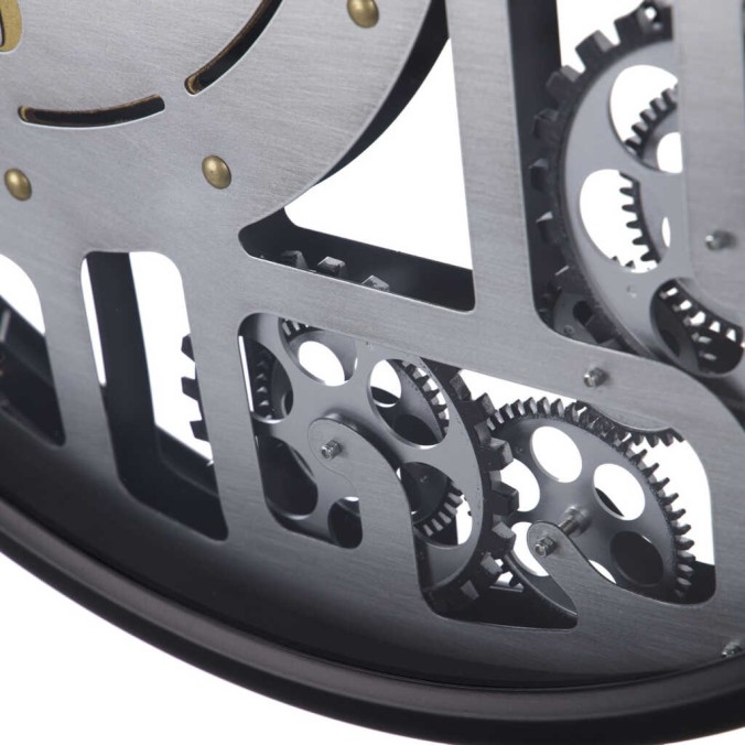 reloj pared metal / cristal 60x8x60 cm reloj pared metal / cristal 60x8x60 cm